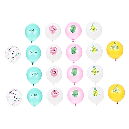 FUTUREORYY 24 Stück Latexballons Fotografie Requisiten Dekorationen Mehrfarbig Partyzubehör Hawaii Themenballons Kreative Ballons Dekorative Ballons Ballon Modellierballons von FUTUREORYY