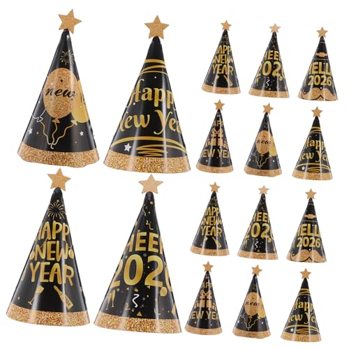 FUTUREORYY 24 Stück Teiliges Year's Cone Hats aus Papier für Neujahrsfeier Bunte Partyhüte als Fröhliche Fotoaccessoires und Festliche Dekoration für Große Silvesterpartys FUTUREORYY 24 Stück Teiliges Year's Cone Hats aus Papier für Neujahrsfeier Bunte Partyhüte als Fröhliche Fotoaccessoires und Festliche Dekoration für Große Silvesterpartys von FUTUREORYY