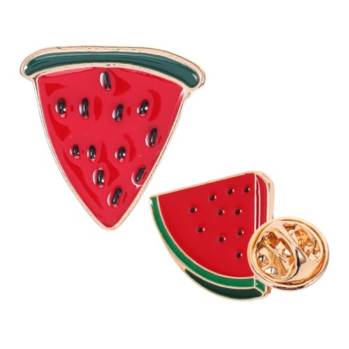 FUTUREORYY 2pcs Wassermelonbroschen Für Frauen, Die Für Die Kleidung Dekoration Für Sommer -reversnadeln Und Rucksackzubehör Geeignet Sind, Süße Lustige Cartoonstifte von FUTUREORYY