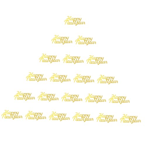 FUTUREORYY 3 Packungen Neujahrs Konfetti pro Packung Bunte Party Streudeko für Tisch Einladungen und DIY Langlebiges Material Vielseitig für Silvester Weihnachten Feierlichkeiten zu Hause von FUTUREORYY