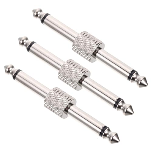 FUTUREORYY 3 Stück Praktische Gitarrenpedal Adapter Stecker Kompakt Platzsparend Kompatibel Effektpedal Anschluss für Effektgeräte Pedalboard Zubehör Silber FUTUREORYY 3 Stück Praktische Gitarrenpedal Adapter Stecker Kompakt Platzsparend Kompatibel Effektpedal Anschluss für Effektgeräte Pedalboard Zubehör Silber von FUTUREORYY
