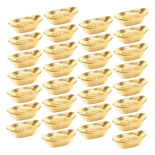 FUTUREORYY 30 Stück Ornament Kreative Tischdekoration Goldene Miniature Goldene Dekoration Party Dekoration büro Dekoration Glücklicher Yuanbao Barrenverzierung Feng Shui Legierung FUTUREORYY 30 Stück Ornament Kreative Tischdekoration Goldene Miniature Goldene Dekoration Party Dekoration büro Dekoration Glücklicher Yuanbao Barrenverzierung Feng Shui Legierung von FUTUREORYY