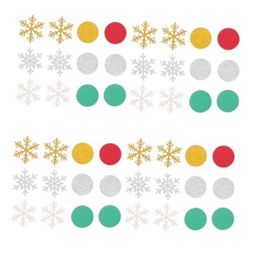 FUTUREORYY 300 Stück Schneeflocken Konfetti aus Glitzerndem Papier Bunte Rot Grün Gold Silber Streudeko für Weihnachtstisch und Festliche Partys Vielseitig Einsetzbar für Winter FUTUREORYY 300 Stück Schneeflocken Konfetti aus Glitzerndem Papier Bunte Rot Grün Gold Silber Streudeko für Weihnachtstisch und Festliche Partys Vielseitig Einsetzbar für Winter von FUTUREORYY
