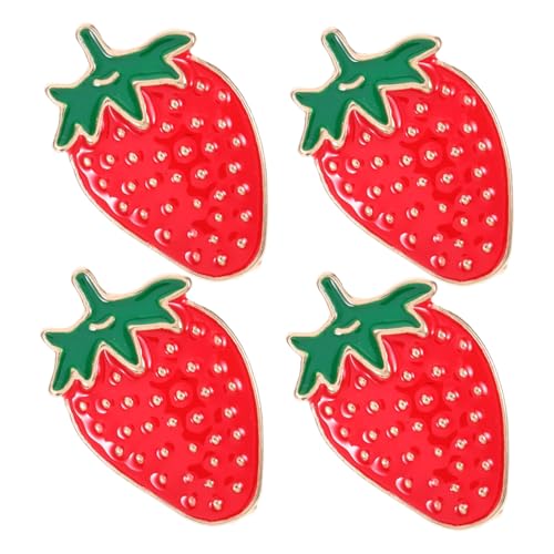 FUTUREORYY 4 Stück Fruchtbrosche Kragenclips Erdbeerschmuck Für Damen Erdbeer-clips Erdbeerbroschen Erdbeer Brosche Stifte Für Taschen Tasche Charme Für Handtaschen Zinklegierung Rot FUTUREORYY 4 Stück Fruchtbrosche Kragenclips Erdbeerschmuck Für Damen Erdbeer-clips Erdbeerbroschen Erdbeer Brosche Stifte Für Taschen Tasche Charme Für Handtaschen Zinklegierung Rot von FUTUREORYY