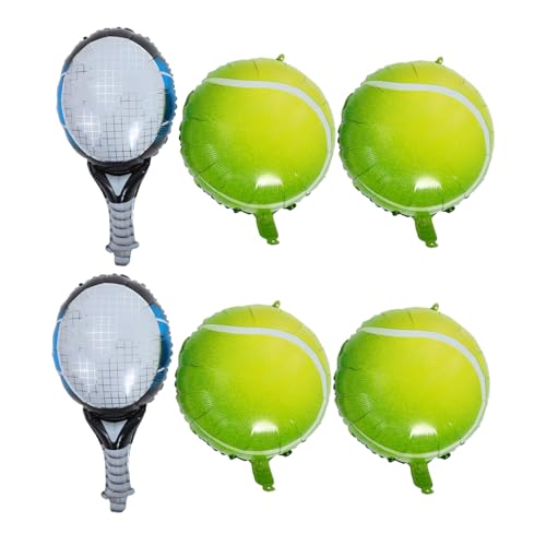 FUTUREORYY 4 Stück Luftballons Zum Thema Sport Blau Dekorationen Thematisiert Party Für Geburtstag Luftballons Paddeln Weiß Tennis Aufdecken Umwerben Königlich Aluminiumballons Aluminiumfolie von FUTUREORYY