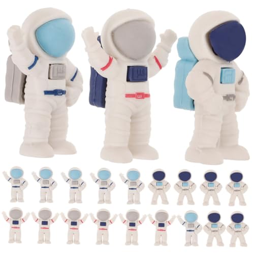 FUTUREORYY 48 Stück Teiliges Astronaut Radiergummi Kleine Weltraum Radiergummis mit Astronauten Design Lustige Schulbelohnungen und Partygeschenke Raumdeko für Kinderzimmer für Kindergarten von FUTUREORYY