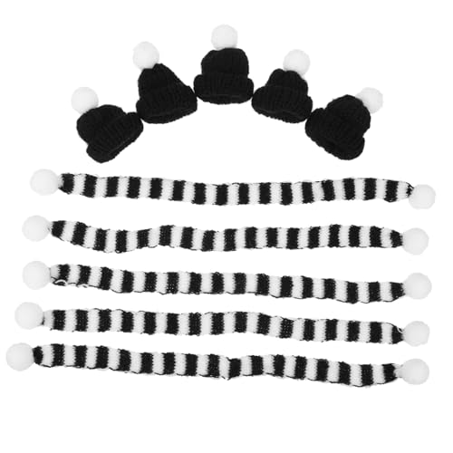FUTUREORYY 5 Sätze Mini Weinflaschen Schals und Mützen aus Weihnachtsflaschen Ornamente für Festliche Tischdekoration Wiederverwendbare Xmas Weinflaschen Deko Leicht und Kompakt für Party und FUTUREORYY 5 Sätze Mini Weinflaschen Schals und Mützen aus Weihnachtsflaschen Ornamente für Festliche Tischdekoration Wiederverwendbare Xmas Weinflaschen Deko Leicht und Kompakt für Party und von FUTUREORYY