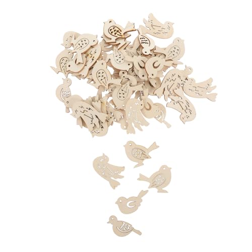 FUTUREORYY 50 Stück Anhänger Unfertige Holzscheiben für DIY Bastelarbeiten Scrapbooking Holzformen zum Bemalen und Heimdekoration Langlebige Holzstreudeko mit Filigranem Hohldesign FUTUREORYY 50 Stück Anhänger Unfertige Holzscheiben für DIY Bastelarbeiten Scrapbooking Holzformen zum Bemalen und Heimdekoration Langlebige Holzstreudeko mit Filigranem Hohldesign von FUTUREORYY