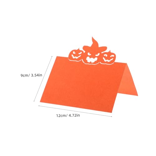 FUTUREORYY 50 Stück Halloween Sitzkarten aus Stabilem Papier mit Kürbismotiv Beschreibbare Namensschilder für Gäste Herbstliche Tischdekoration für Thanksgiving Party und Dinner FUTUREORYY 50 Stück Halloween Sitzkarten aus Stabilem Papier mit Kürbismotiv Beschreibbare Namensschilder für Gäste Herbstliche Tischdekoration für Thanksgiving Party und Dinner von FUTUREORYY