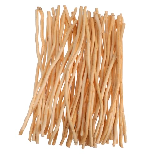FUTUREORYY 50 Stück Naturbelassene Holzstäbchen zum Basteln Stabile DIY Holzstäbe Handliche Holzzweige für Kreative Bastelprojekte und Wanddekorationen Robust und Vielseitig Einsetzbar von FUTUREORYY