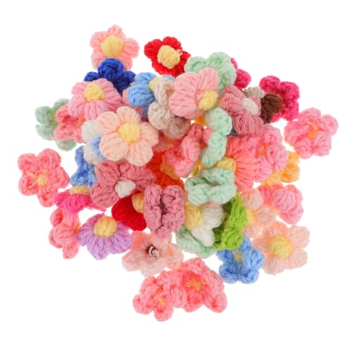 FUTUREORYY 50 Stück Teiliges Gestrickte Blumenapplikationen Handgefertigte Häkelblumen zum Aufnähen Kleine Dekorative Stoffblumen für DIY Kleidung Hüte und Accessoires Zufällige Farbe FUTUREORYY 50 Stück Teiliges Gestrickte Blumenapplikationen Handgefertigte Häkelblumen zum Aufnähen Kleine Dekorative Stoffblumen für DIY Kleidung Hüte und Accessoires Zufällige Farbe von FUTUREORYY