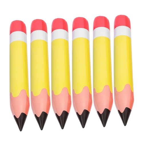 FUTUREORYY 6 Stück Aufblasbare Bleistiftdekoration Farbig Aufblasbare Requisiten Für Den Schulanfang Blau Aufblasbare Bleistift-requisiten Bleistift Aufblasen Zurück Riese Pvc von FUTUREORYY