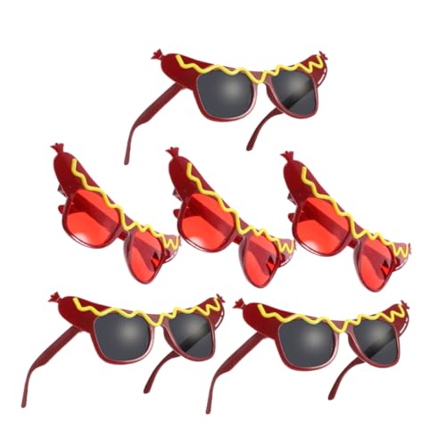 FUTUREORYY 6 Stück Neuheit Hot Dog Party Sonnenbrille Kostümbrille Für Erwachsene Und Geburtstagsfeier Neujahr Und Festliche Zusammenkünfte FUTUREORYY 6 Stück Neuheit Hot Dog Party Sonnenbrille Kostümbrille Für Erwachsene Und Geburtstagsfeier Neujahr Und Festliche Zusammenkünfte von FUTUREORYY