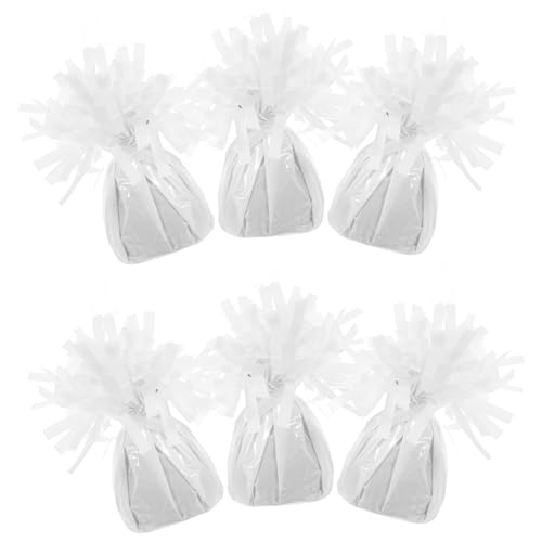 FUTUREORYY 6 Stück Teiliges Ballongewichte für Hochzeiten und Partys Weiße Folien Beschwerer für Helium und Latexballons zur Dekoration für Geburtstage und Feiertage FUTUREORYY 6 Stück Teiliges Ballongewichte für Hochzeiten und Partys Weiße Folien Beschwerer für Helium und Latexballons zur Dekoration für Geburtstage und Feiertage von FUTUREORYY