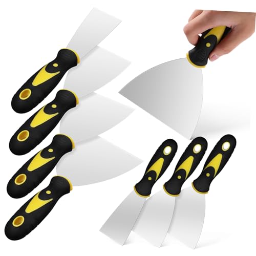 FUTUREORYY 8 Stück Teiliges Spachtel aus Rostfreiem mit Griff Vielseitiges Spachtelwerkzeug für Trockenbau Malerarbeiten und Putty Verschiedene zum Entfernen von Farbe Spachtelmasse und FUTUREORYY 8 Stück Teiliges Spachtel aus Rostfreiem mit Griff Vielseitiges Spachtelwerkzeug für Trockenbau Malerarbeiten und Putty Verschiedene zum Entfernen von Farbe Spachtelmasse und von FUTUREORYY