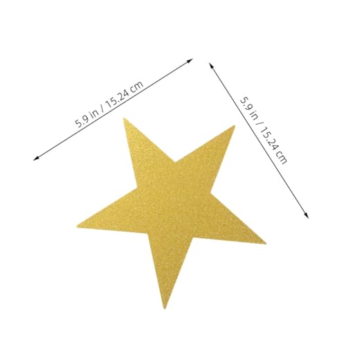 FUTUREORYY 80stücke Große Goldene Sternausschnitte Aus Glitzerndem Papier Für Pinnwände Klassenzimmer-dekoration Diy-projekte Und Bastelbedarf von FUTUREORYY