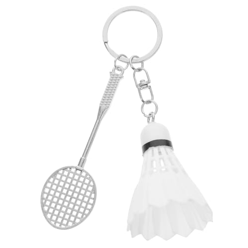 FUTUREORYY Badminton Schlüsselanhänger Ring Spieler Anhänger Schlüsselanhänger Badmintonschläger Schlüsselanhänger Badmintonschläger Schlüsselanhänger Zinklegierung von FUTUREORYY