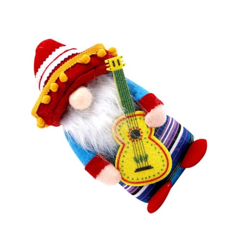 FUTUREORYY Carnival GNOME Doll aus Mexikanische Faceless Puppe Tischdeko für Zuhause Kreative Geschenkidee für Feste und Feiern mit Gitarre Lustige für Regale FUTUREORYY Carnival GNOME Doll aus Mexikanische Faceless Puppe Tischdeko für Zuhause Kreative Geschenkidee für Feste und Feiern mit Gitarre Lustige für Regale von FUTUREORYY