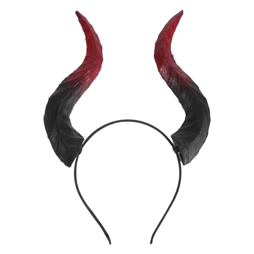 FUTUREORYY Detachable Devil Horns Haarreif aus Weichem PU und Metall Leichtes Halloween-accessoire für Kostüm Karneval Cosplay und Party Vielseitig Einsetzbar für Frauen und Festivals von FUTUREORYY