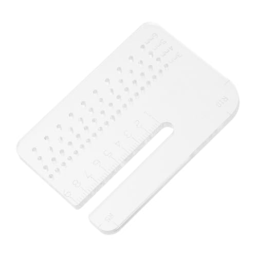 FUTUREORYY Dicke Multifunktionale Lederlochwerkzeug Schablone aus Langlebigem Kunststoff Transparentes Präzisionswerkzeug für Präzises Stanzen und Nähen bei Lederhandwerk und DIY Projekten FUTUREORYY Dicke Multifunktionale Lederlochwerkzeug Schablone aus Langlebigem Kunststoff Transparentes Präzisionswerkzeug für Präzises Stanzen und Nähen bei Lederhandwerk und DIY Projekten von FUTUREORYY
