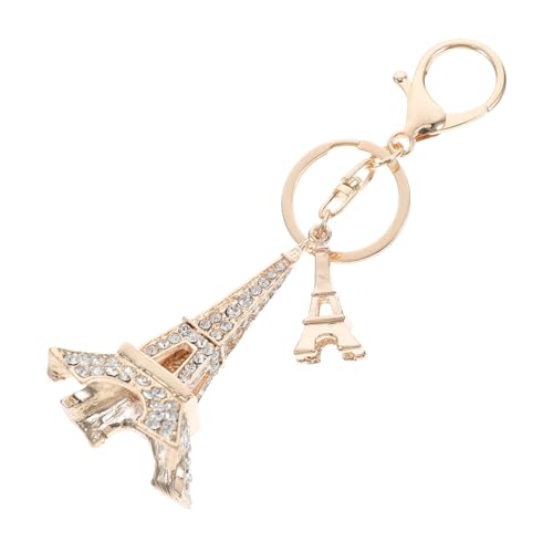 FUTUREORYY Eiffelturm-schlüsselanhänger Aus Zinklegierung Mit Strasssteinen Kleiner Eiffelturm Als Taschenanhänger Und Eiffelturm-dekoration Für Schlüssel Und Handtaschen von FUTUREORYY