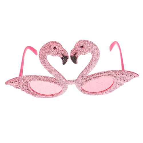 FUTUREORYY Flamingo Partybrille Glitzer Hawaii Sonnenbrille Kunststoff Leicht Karneval Festzubehör für Damen und Herren von FUTUREORYY