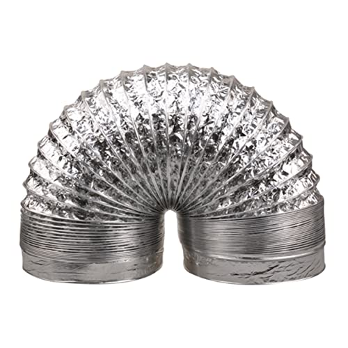 FUTUREORYY Flexibler Aluminiumfolie Lüftungsschlauch Hitzebeständig Doppellagig Verstärkt für Abluft Trockner und Hvac Belüftungssysteme Silberfarben FUTUREORYY Flexibler Aluminiumfolie Lüftungsschlauch Hitzebeständig Doppellagig Verstärkt für Abluft Trockner und Hvac Belüftungssysteme Silberfarben von FUTUREORYY