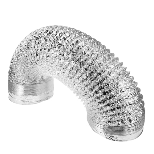 FUTUREORYY Flexibles Aluminiumfolie Abluftrohr Doppellagig Ofenrohr Kaminrohr Feuerfest Küchenlüftungsschlauch für Dunstabzugshaube und Heizung FUTUREORYY Flexibles Aluminiumfolie Abluftrohr Doppellagig Ofenrohr Kaminrohr Feuerfest Küchenlüftungsschlauch für Dunstabzugshaube und Heizung von FUTUREORYY