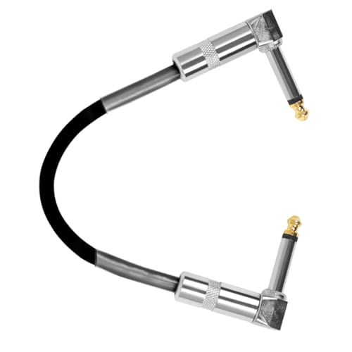 FUTUREORYY Gitarren Patchkabel mit Metallköpfen Rauschunterdrückendes Audiokabel für Effektpedale Kompakt und Langlebig für Musiker von FUTUREORYY