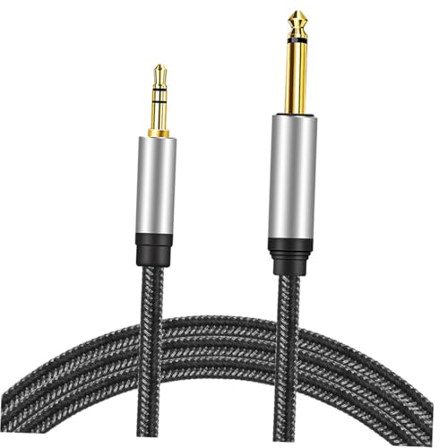 FUTUREORYY Gitarrenkabel Trs zu Audiokabel mit Vergoldeten Steckern Langlebig und Verschleißfest Mono Männlich zu Männlich Geeignet für Verstärker und Instrumente von FUTUREORYY