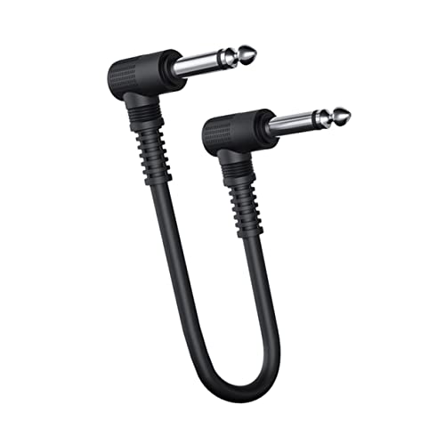 FUTUREORYY Gitarrenkabel für Effektpedale Schwarz mit Geraden und Rechtwinkligen Metallsteckern für Gitarre Bass und Keyboard Doppelt Abgeschirmt für Besten FUTUREORYY Gitarrenkabel für Effektpedale Schwarz mit Geraden und Rechtwinkligen Metallsteckern für Gitarre Bass und Keyboard Doppelt Abgeschirmt für Besten von FUTUREORYY