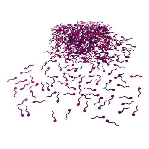 FUTUREORYY Glitzer Konfetti Kaulquappenform Bunt Partydeko für Hochzeiten Geburtstage Bastelkonfetti Tischdekoration Wiederverwendbar für Ballons und Geschenkfüllung von FUTUREORYY