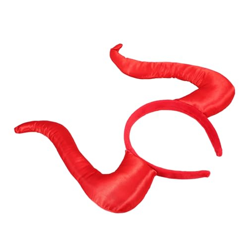 FUTUREORYY Halloween Teufelshörner Haarreif Kreatives Kostümzubehör für Damen und Herren PU Kopfschmuck für Partys Karneval und Cosplay Einzigartiges Haar Ornament für Festliche Anlässe FUTUREORYY Halloween Teufelshörner Haarreif Kreatives Kostümzubehör für Damen und Herren PU Kopfschmuck für Partys Karneval und Cosplay Einzigartiges Haar Ornament für Festliche Anlässe von FUTUREORYY