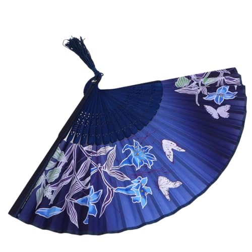 FUTUREORYY Handfächer mit Blumenmuster Chinesischer Faltbarer Fächer für Hochzeit Dekoration und Tanz Eleganter mit Anhänger und Transparenter Hülle Fashion Home Decor für Frauen FUTUREORYY Handfächer mit Blumenmuster Chinesischer Faltbarer Fächer für Hochzeit Dekoration und Tanz Eleganter mit Anhänger und Transparenter Hülle Fashion Home Decor für Frauen von FUTUREORYY