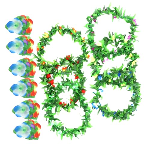 FUTUREORYY Hawaiian Party Set mit Blumen Haarspangen und Wreaths Leis Haarclips für Tropische Feierlichkeiten und Dekorationen Wiederverwendbar und Leicht für Sommerpartys FUTUREORYY Hawaiian Party Set mit Blumen Haarspangen und Wreaths Leis Haarclips für Tropische Feierlichkeiten und Dekorationen Wiederverwendbar und Leicht für Sommerpartys von FUTUREORYY