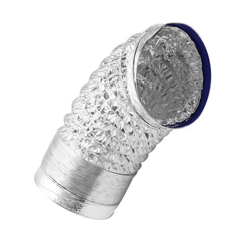 FUTUREORYY Hochtemperaturbeständiger Doppellagiger Aluminiumfolie Lüftungsschlauch Durchmesser Flexibel Feuerhemmend Verstärktes Abluftrohr für Hvac Badezimmer Gewächshaus Küchenlüftung FUTUREORYY Hochtemperaturbeständiger Doppellagiger Aluminiumfolie Lüftungsschlauch Durchmesser Flexibel Feuerhemmend Verstärktes Abluftrohr für Hvac Badezimmer Gewächshaus Küchenlüftung von FUTUREORYY