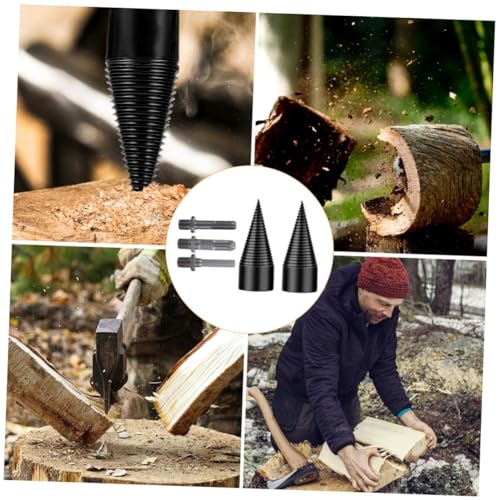 FUTUREORYY Holzspalter Bohrer mit Stahlkegelbohrern Abnehmbare Holzspaltkegel für Elektrowerkzeug Rutschfester Griff für Eiche Hickory Walnuss Stabil und Einfach zu Bedienen FUTUREORYY Holzspalter Bohrer mit Stahlkegelbohrern Abnehmbare Holzspaltkegel für Elektrowerkzeug Rutschfester Griff für Eiche Hickory Walnuss Stabil und Einfach zu Bedienen von FUTUREORYY