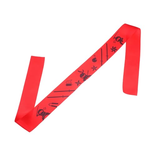 FUTUREORYY Japanisches Stirnband Ninja design Atmungsaktiv Polyester Komfortabel für Küche Sport Karatedo und Cosplay Breites Haarband für Frauen und Männer Vielseitig Verwendbar von FUTUREORYY