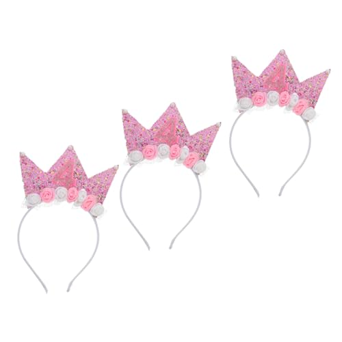 FUTUREORYY Kindergeburtstagskrone Glitzer Haarreif für Mädchen Jahre Bequemer Langlebiger Geburtstagskopfband für Party Dekoration und Dress Up von FUTUREORYY