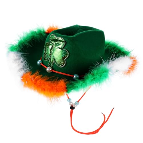 FUTUREORYY Kostümhut für Patrick Day Irischer Partyhut Langlebig und Rutschfest für Karneval Feiertagsfeiern und Themenpartys Stilvolle Dekoration für Erwachsene von FUTUREORYY