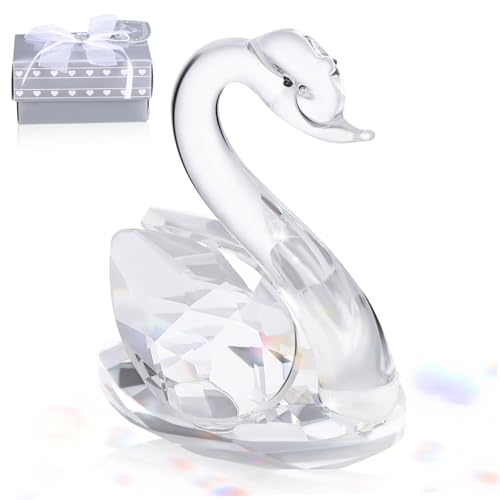 FUTUREORYY Kristall Schwan Figur Tischdekoration Glasfigur Schwan Desktop Ornament mit Feiner Verarbeitung und Glatter Oberfläche für Wohnzimmer Büro Schlafzimmer und Kreative FUTUREORYY Kristall Schwan Figur Tischdekoration Glasfigur Schwan Desktop Ornament mit Feiner Verarbeitung und Glatter Oberfläche für Wohnzimmer Büro Schlafzimmer und Kreative von FUTUREORYY