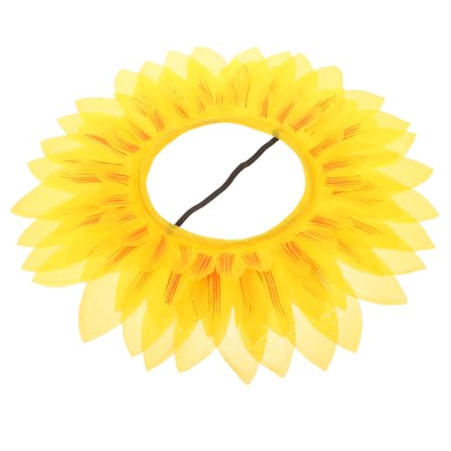 FUTUREORYY Lustige Sonnenblumen Kopfbedeckung Kindergarten Sportspiele Requisit Dekorationszubehör Einfach zu Tragen und Langlebig für Kinderpartys von FUTUREORYY