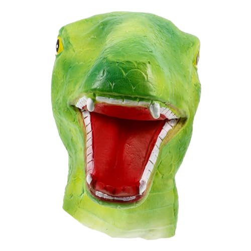 FUTUREORYY Lustige Tiermaske Schlange Kopfmaske aus Latex für Karneval Halloween Cosplay Party Kostüm mit Bequemer Passform und Auffälligem Design von FUTUREORYY