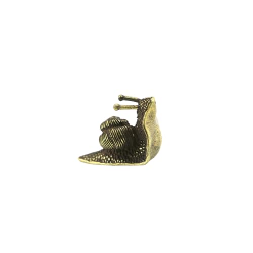 FUTUREORYY Messing Schnecke Desktop Deko Ornament Einzigartiges Metall Kunsthandwerk Stilvolle Tischdekoration für Wohnzimmer und Büro Kreatives Design Arbeitsplatzverzierung von FUTUREORYY