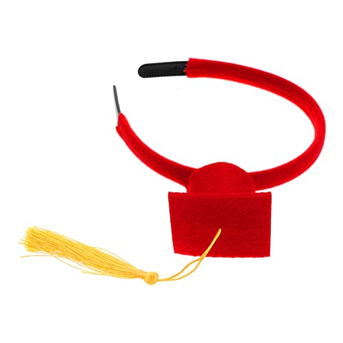 FUTUREORYY Mini Doktorhut Haarband mit Quasten Kreative Abschlussfeier Dekoration für Erwachsene für Graduierungsfeiern und Fotografie Cosplay Zubehör FUTUREORYY Mini Doktorhut Haarband mit Quasten Kreative Abschlussfeier Dekoration für Erwachsene für Graduierungsfeiern und Fotografie Cosplay Zubehör von FUTUREORYY