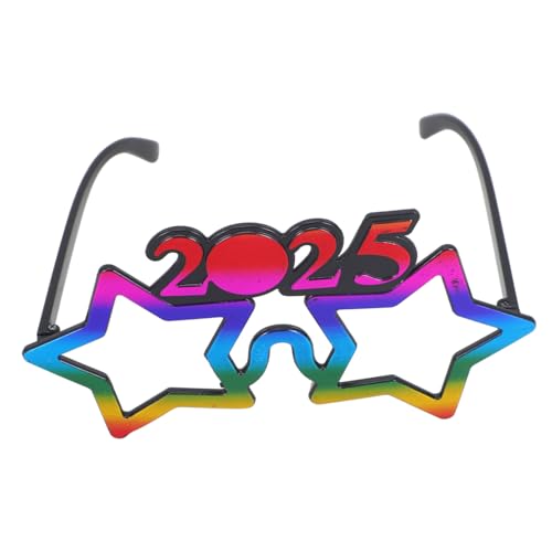 FUTUREORYY Neujahrsbrille Bunt Leicht Lustig Partybrille Silvester Accessoire für Tanz und Feier von FUTUREORYY