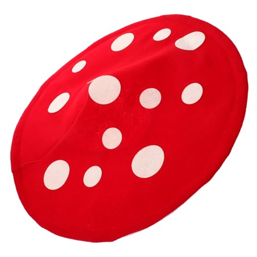 FUTUREORYY Pilzkappe Hut Mit Pilzspitze Pilz-eimerhut Cosplay Pilzhut Pilz Hut Kostüm Neuheit Hüte Pilz Kostüm Pilzkostüm Für Erwachsene Kawaii-hut Gastgeschenke Für Pilze Rot Polyester von FUTUREORYY