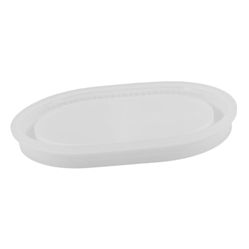 FUTUREORYY Silikonform Tablett Oval Langlebig Robust für DIY Kerzentablett Gießform Vielseitig Dekorativ Modernes Design für Epoxidharz Resin Untersetzer Schmuckherstellung von FUTUREORYY