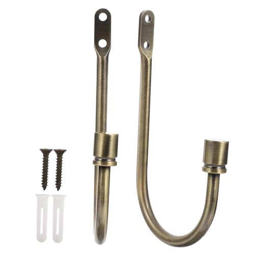 FUTUREORYY U Förmige Wandhalter Gardinenhaken aus Robustem Vintage Stil Vielseitig für Vorhänge Kleidung und Dekoration Langlebig und Elegant für Wohnzimmer und Flur von FUTUREORYY