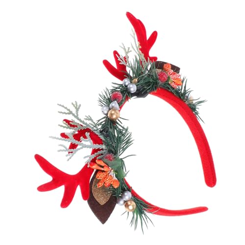 FUTUREORYY Weihnachtliches Rentier-haarreif Material Bequemes Kreatives Geweih-design für Damen Mädchen Festliches Accessoire für Weihnachtsfeiern und Cosplay-events von FUTUREORYY
